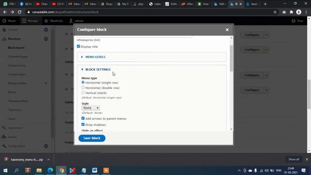 Drupal 9 Taxonomy Menu | Drupal 9 Tutorial | Drupal Category menu