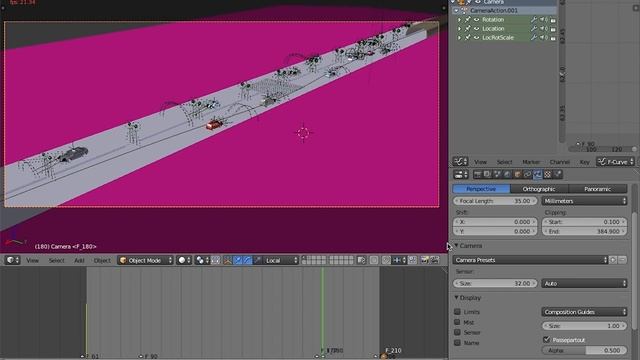 Blender / Highway car Chase CG breakdown смотреть онлайн