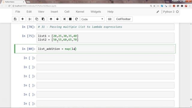 Python 3 Programming Tutorial | #11  Processing multiple list with map function & lambda function