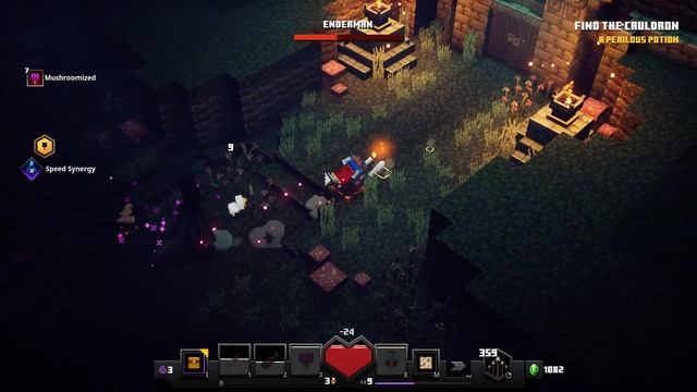 Enderman Minecraft Dungeons Boss Fight смотреть онлайн