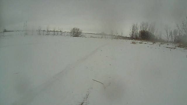 Катаемся на длинном буране по мартовскому снегу. Вид от капота (часть 6) смотреть онлайн