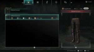 Demon's Souls PS5: Gloom Armor Set Showcase.  Yurt, The Silent Chief's armor.  Stats and Details.