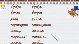 Единственное и множественное число имен существительных. Русский язык 2 класс