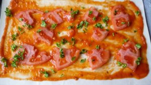 Пицца на слоеном тесте