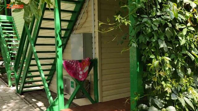 Поселились семьёй на базе отдыха, откуда до моря "рукой подать": Прогулка по территории смотреть онлайн