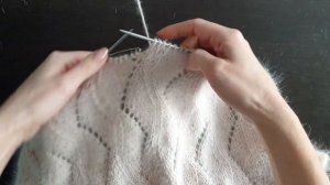 Handknit Angora Cardigan - a step-by-step tutorial in English