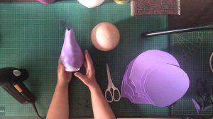?МК ❤️БОЛЬШИЕ ЦВЕТЫ своими руками!? Светильник Роза из изолона на плафоне! Без клея!