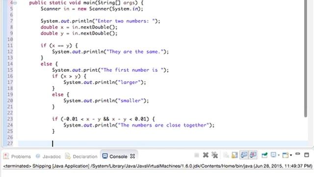 Compare two numbers using Booleans (Java) смотреть онлайн