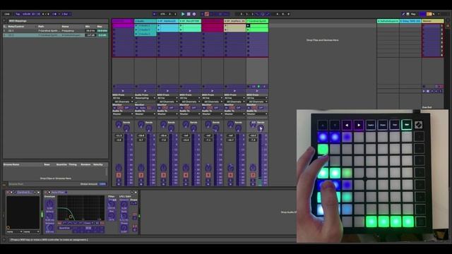 Обзор на миди контроллер NOVATION Launchpad mk3 MINI смотреть онлайн