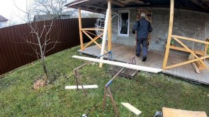 Баня из газобетона, газосиликатных блоков  № 10. Деревянные двери в баню.