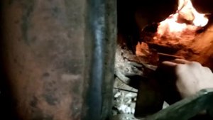 Печь для отопления гаража из газовых балонов.