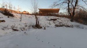 МОЙ ПРУД ВОЗЛЕ ДОМА. Аэрация воды зимой. Компрессор для водоёма.