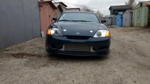 Turbo GT3582  Tiburon Hyundai  V6 2.7 the sound of the exhaust