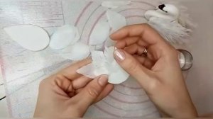 Лебедь из мастики! свадебные лебеди! лебеди мк