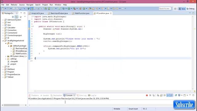 Java Biginteger #3 If else condition in java BigInteger смотреть онлайн