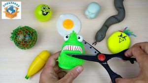 ШОК!! РАЗРЕЗАЛ МОНСТРА И АНТИСТРЕССЫ. ЗМЕЯ БАНАН И ЯЙЦО  | СПЕЦЗАКАЗ