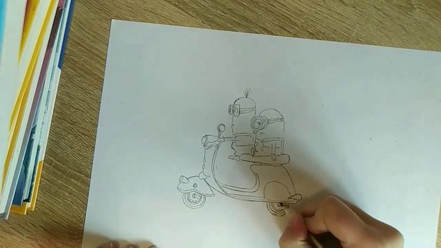 MINIONS: How to draw. Миньоны: как рисовать #painting #minions #movie