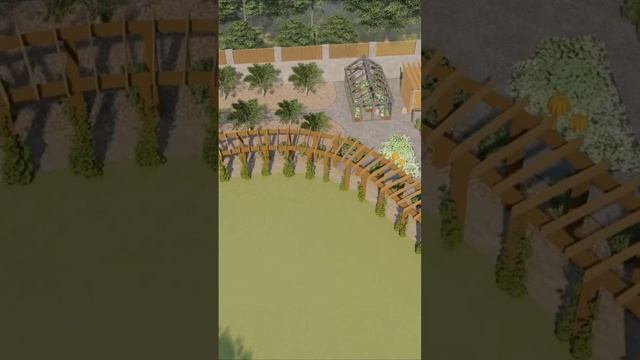 Проект красивого сада  в Подмосковье от Royal Gardens #дизайнсада #проектсада #lumion #красивыйсад