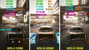 INTEL i7-11700K vs i9-10900K vs i9-11900K (Test in 5 Games)