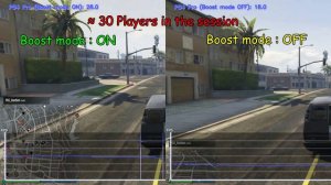 PS4 PRO GTA Online Framerate Test (Boost mode ON / OFF comparison)