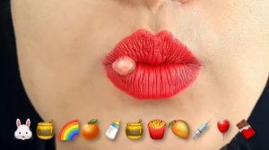 MUKBANG CHALLENGE ASMR Eating Emoji Food Challenge Satisfying Food 먹방