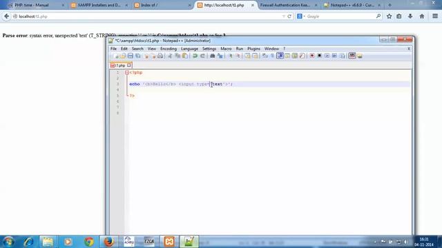 EP003 : Embeding PHP in HTML - PHP Tutorial in HINDI