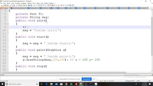 Lecture 10 - Applet смотреть онлайн