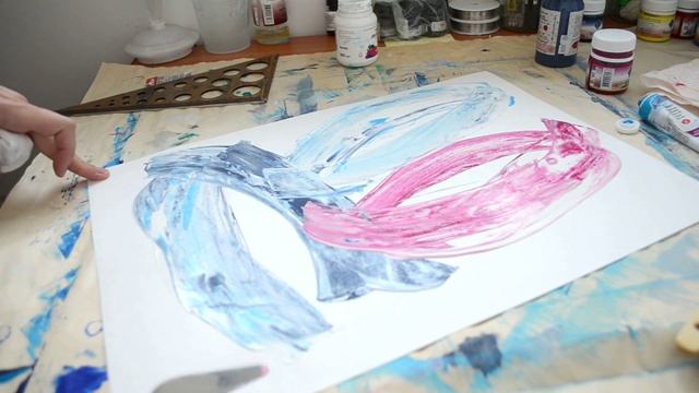 How to draw abstraction? Как рисовать абстракцию? Урок, пример №6. смотреть онлайн