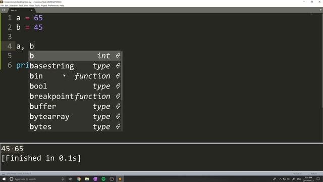 Swap Variables Values in One Line - Python Quick Tips