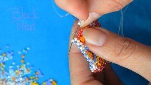 Колье из бисера "Силянка". Бисероплетение. Мастер класс. Necklace of beads. Beading.