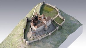 3D-Rekonstruktions-Modell der Burgruine Hohennagold