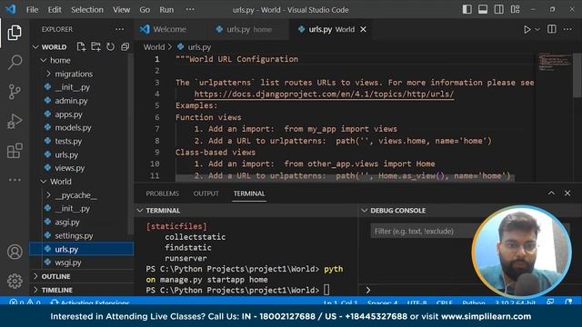 Python Django Tutorial 2023 | Django Python Tutorial | Python Tutorial For Beginners | Simplilearn