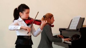Kabalevsky: Violin Concerto in C Major,  (part-2) HAVAS guruhi. Robiya. 8 years. Uzbekistan(2017)