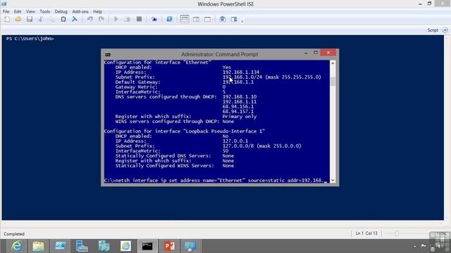 Configuring IP Addresses | WINDOWS SERVER 2012 – смотреть онлайн видео ...