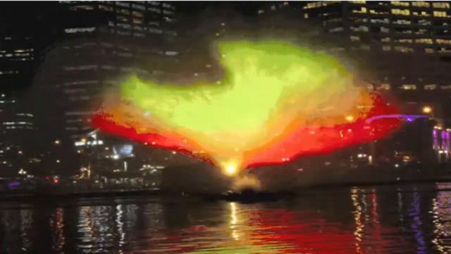 3-D Holographic display-Flying flaming bird смотреть онлайн