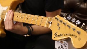 Guitar Close Up - 1973 Fender Stratocaster Natural Maple Neck 3 Bolt $3795