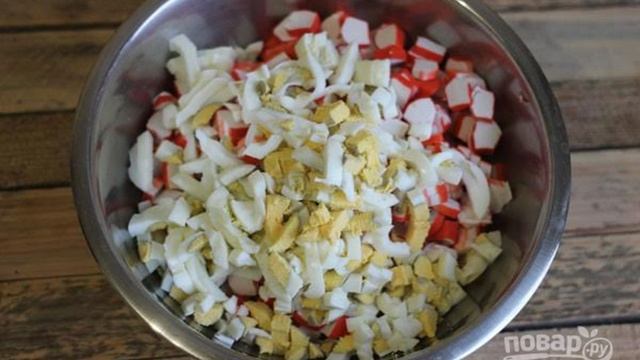 Калорийность салата с крабовыми палочками без яиц - 88 фото