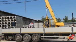 №7 Погрузка изделий ЖБИ кольца, лотки