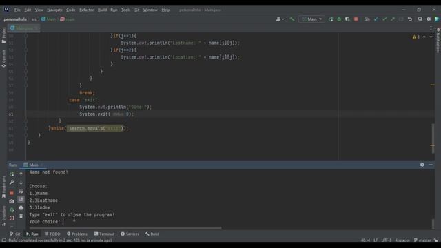 2 Dimensional Array in Java Programming that can search for index, name, and last name. [Tagalog] смотреть онлайн