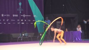 Khrystyna Pohranychna UKR Ribbon AA World Challenge Cup Cluj 24 August 2019