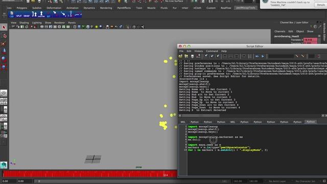Mocap Data Cleanup in Autodesk Maya