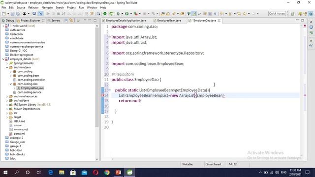 5-Implementing the GET Method to fetch employee details смотреть онлайн
