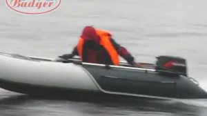 Тесты на воде лодки Badger WL 390