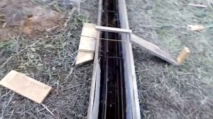 Постройка гаража-мастерской, ленточный фундамент.