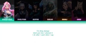 K/DA - THE BADDEST (League of Legends) [K-POP COLOR CODED LYRICS] Line distribution for six members