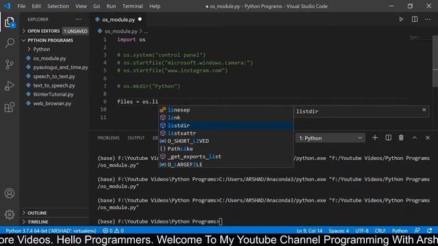 OS module in Python. How to create and delete folders?? Advanced Python Tutorials...