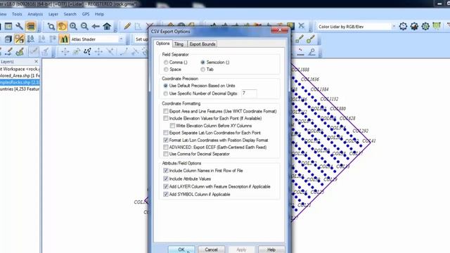 Global mapper exporting data to Excel смотреть онлайн