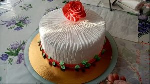 Торт с розами. Украшение торта.