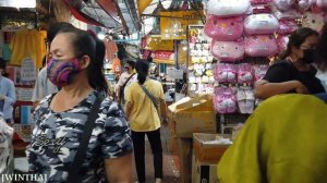 [4K] Walk around Sampeng Market, Famous for Cheap Shopping in Bangkok,Thailand