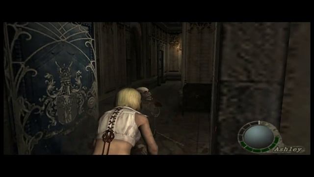 Resident Evil 4 Эшли делает суплекс.